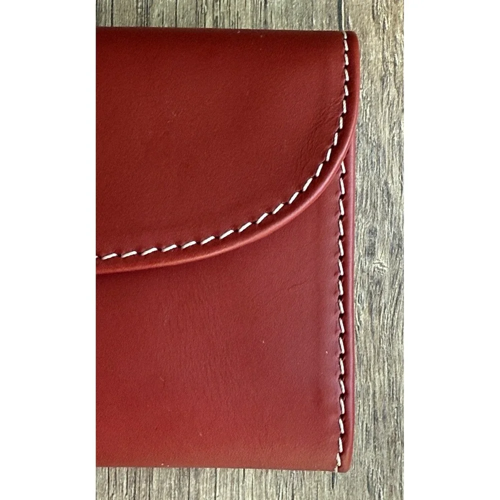 NEW Dooney &‎ Bourke Belmar CONTINENTAL CLUTCH WALLET Red Strawberry 🍓Leather